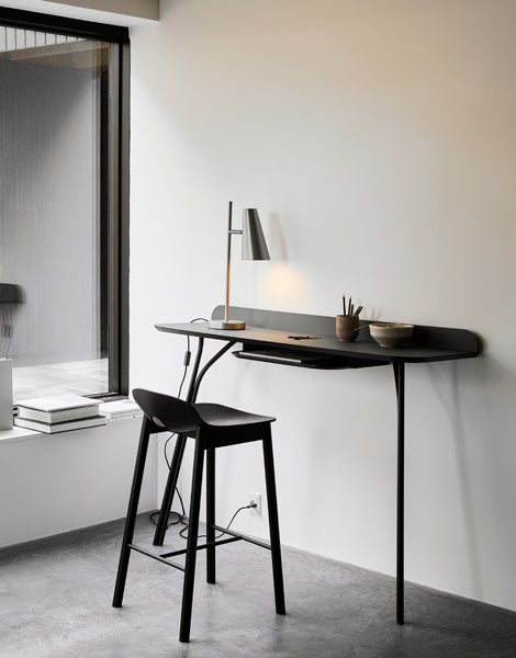 Mono Stool/Chair by Woud, showing mono stool/chair in live shot.