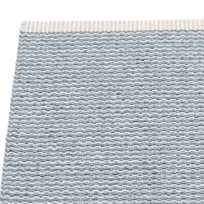 Mono Storm & Light Grey Runner Rug by Pappelina, showing closeup view of mono storm & light grey runner rug.