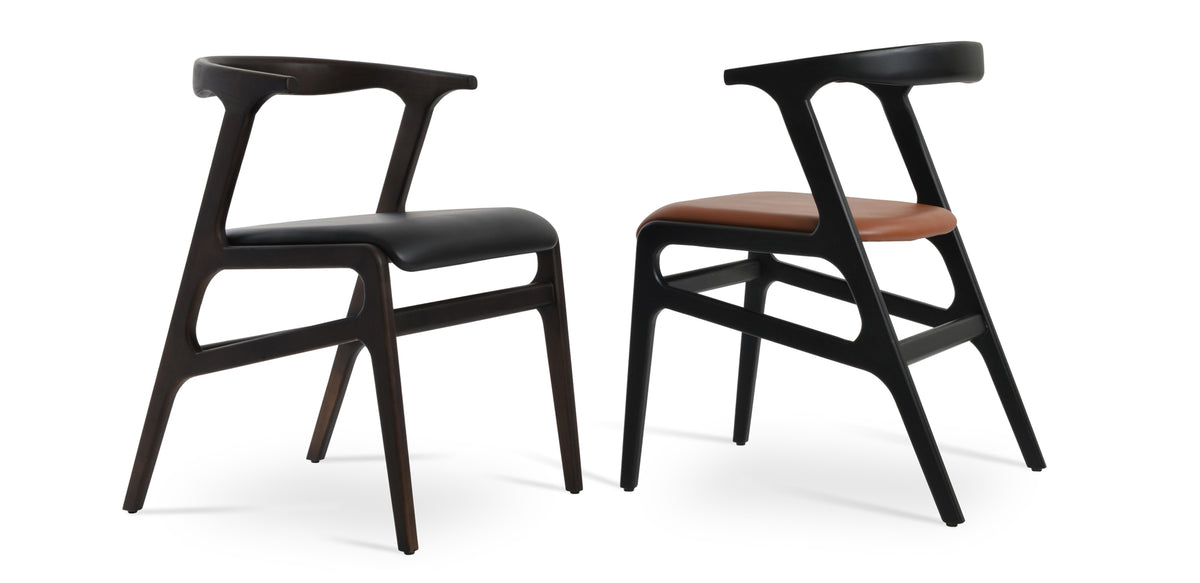 Morelato Arm Dining Chair by SohoConcept, showing two arm dining chairs together.