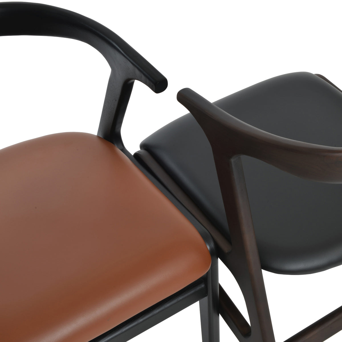 Morelato Arm Dining Chair by SohoConcept, showing closeup view of arm dining chair.