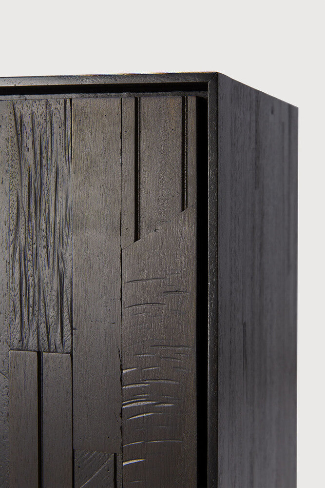 Mosaic Sideboard by Ethnicraft, showing closeup view of sideboard.