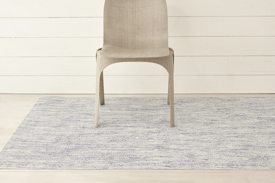 Mosaic Woven Floor Mat by Chilewich, showing mosaic woven floor mat in live shot.