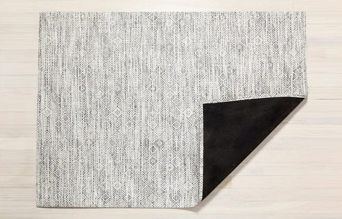 Mosaic Woven Floor Mat by Chilewich - White/Black Mosaic Weave.