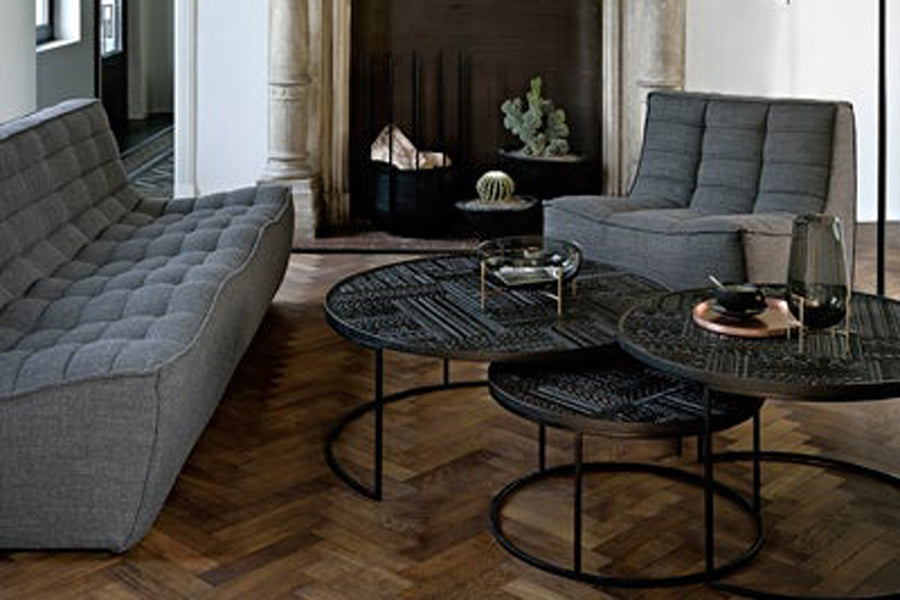N701 Sectional Collection by Ethnicraft, showing n701 sectional collection in live shot.