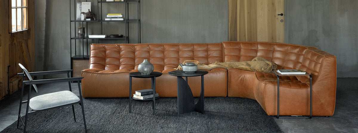 N701 Sectional Collection by Ethnicraft, showing n701 sectional collection in live shot.