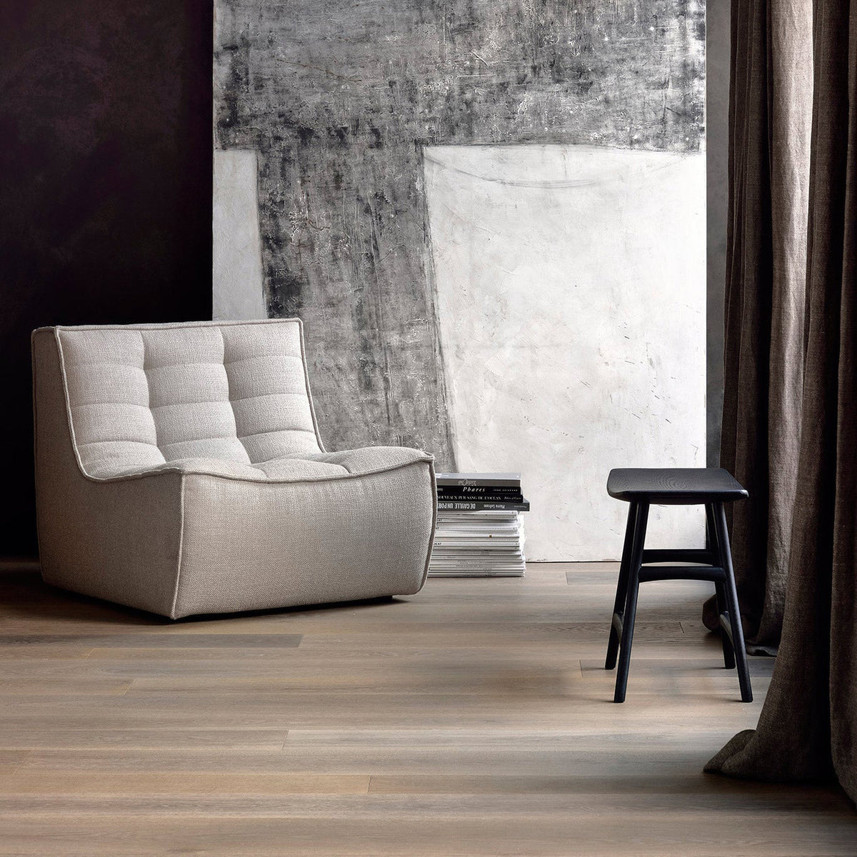 N701 Sectional Collection by Ethnicraft, showing n701 sectional collection in live shot.