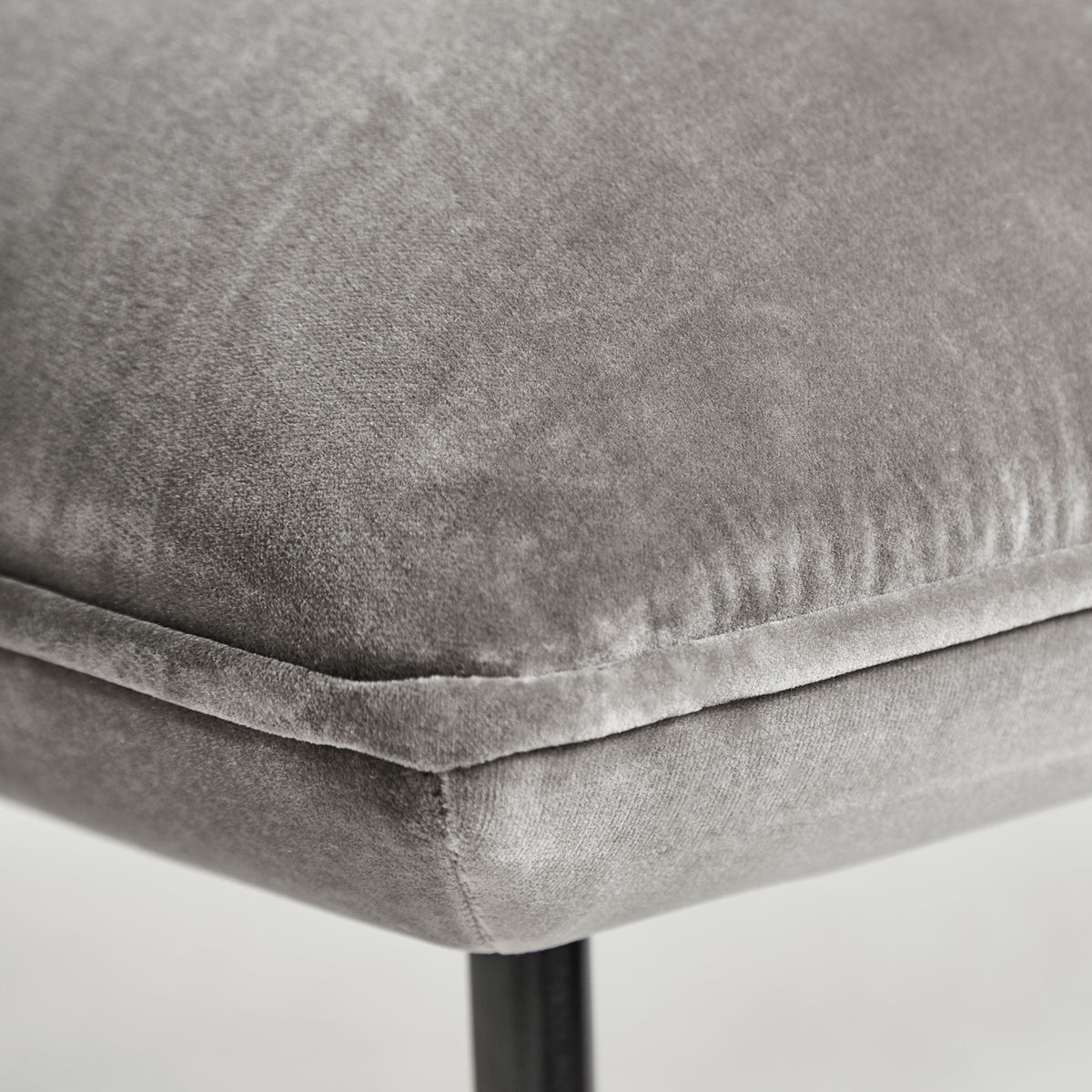 Nakki Bench by Woud, showing closeup view of nakki bench in studio shot.