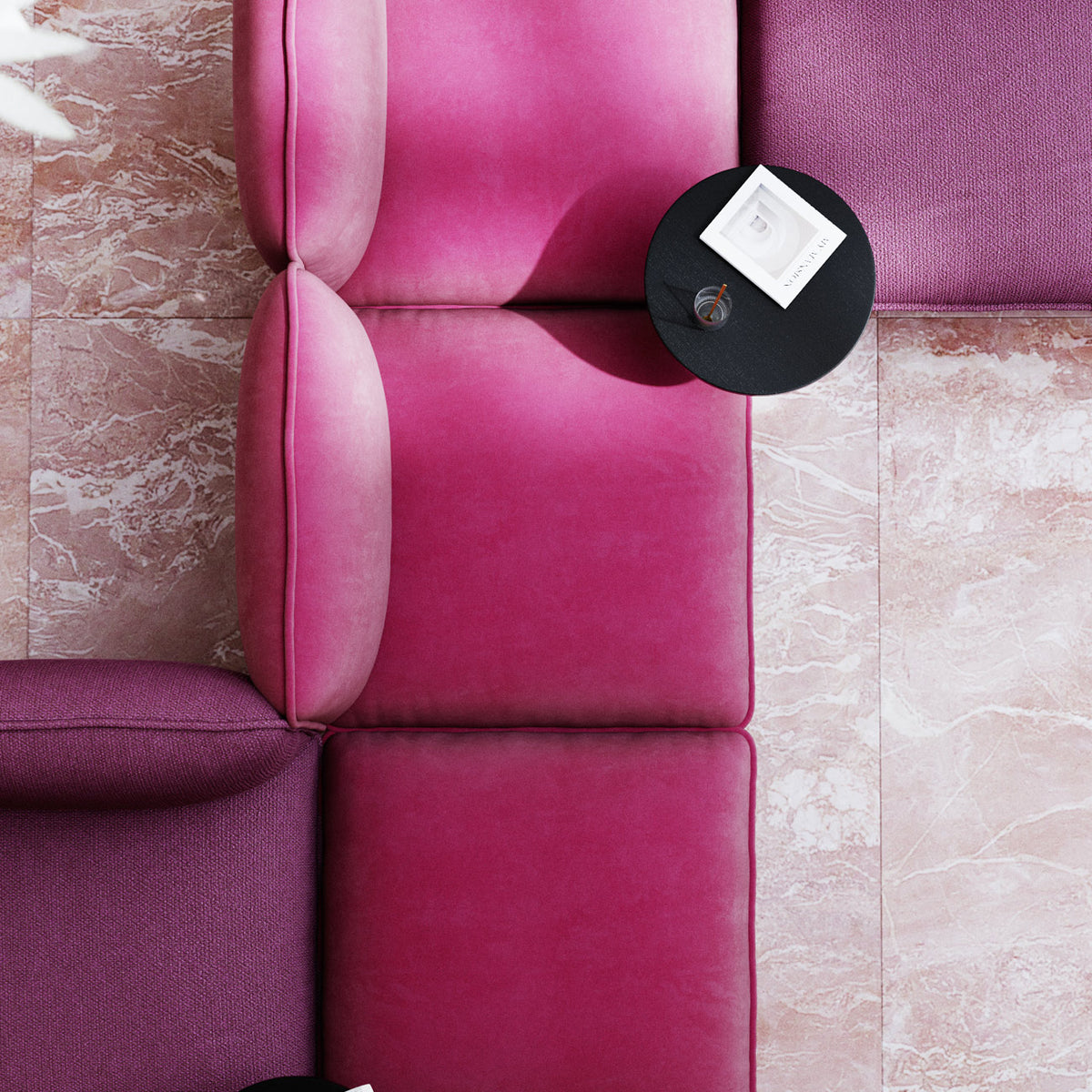 Nakki Lobby Ottoman by Woud, showing nakki lobby ottoman in live shot.