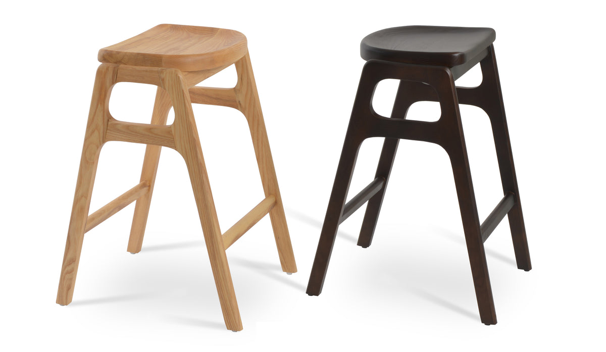 Nelson Stool by SohoConcept, showing nelson counter/bar stools together.