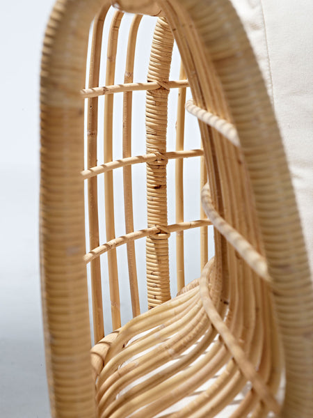 Nest Indoor Sofa by Cane-Line, showing closeup view of nest indoor sofa in live shot.