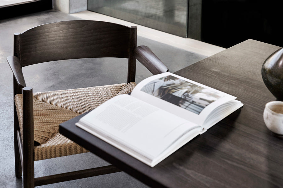 Nestor Chair by Mater, showing nestor chair in live shot.