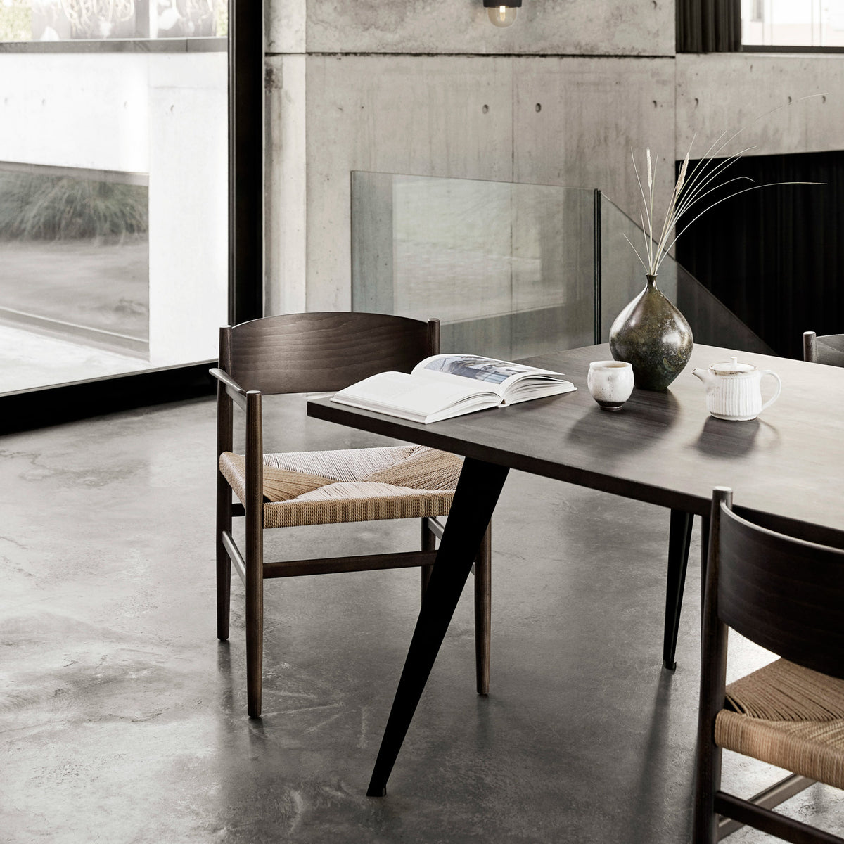 Nestor Chair by Mater, showing nestor chair in live shot.