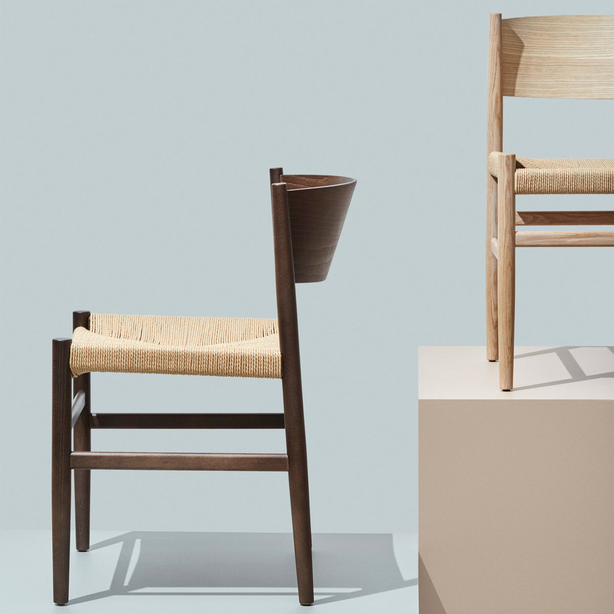 Nestor Chair by Mater, showing nestor chairs in live shot.