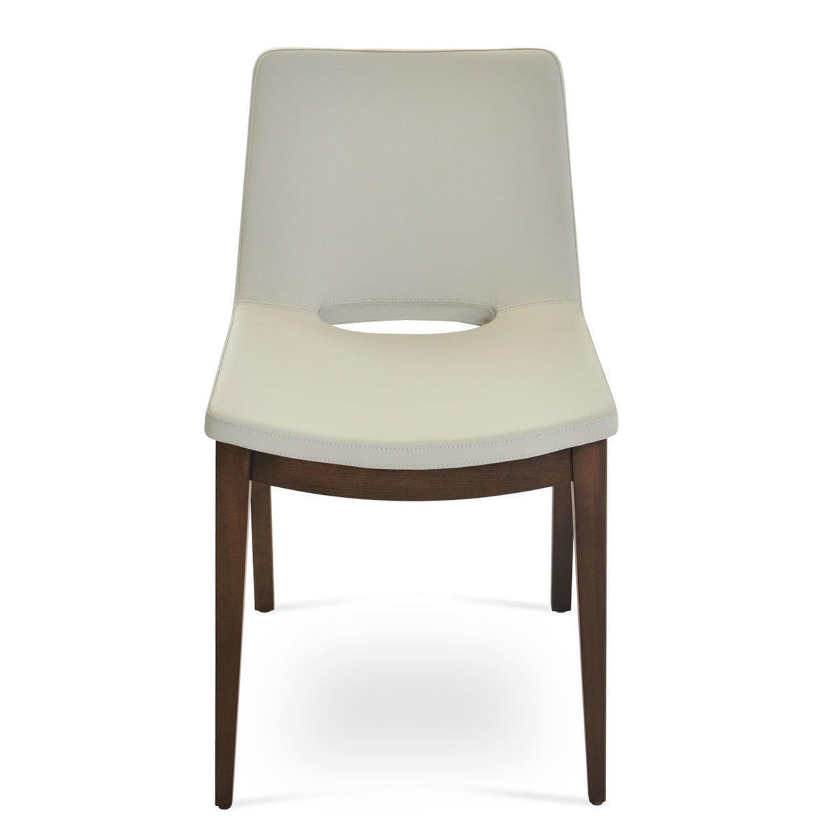Nevada Wood Chair by SohoConcept, showing front view of wood chair.