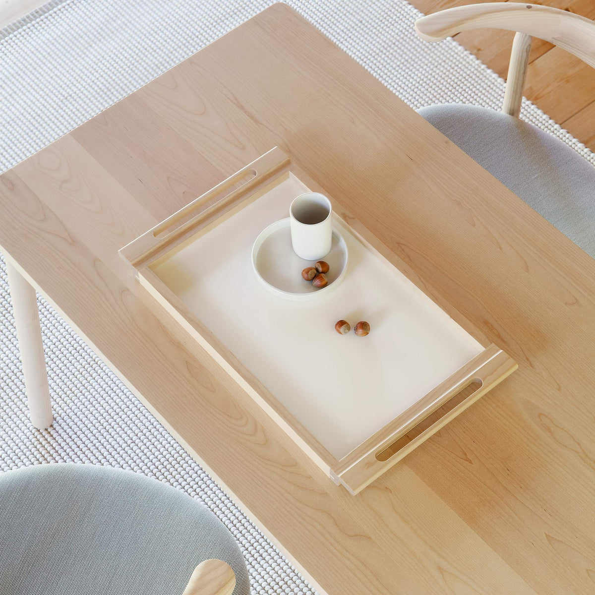 Alvar Tray by Nikari, showing alvar tray in live shot.
