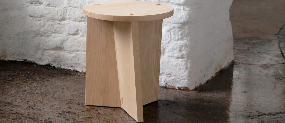 Arte Marfa Stool Table by Nikari, showing arte marfa stool table in live shot.
