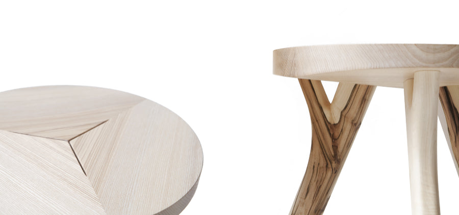August Industry Stool by Nikari, showing detail view of august industry stool.