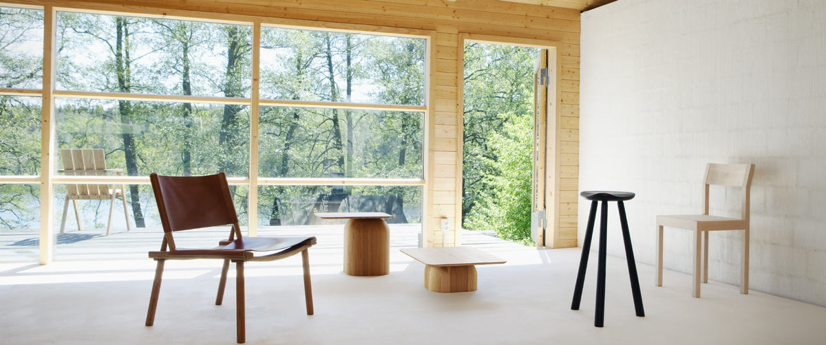December Chair by Nikari, showing december chair in live shot.