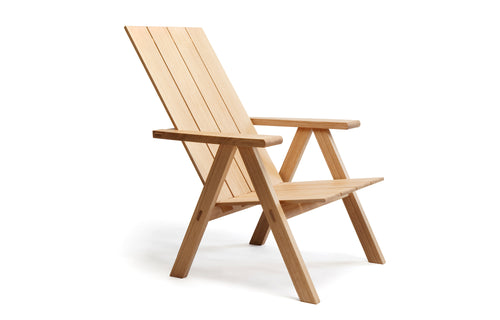 Arkipelago KVTT3 Outdoor Lounge Chair by Nikari - Oak Wood.