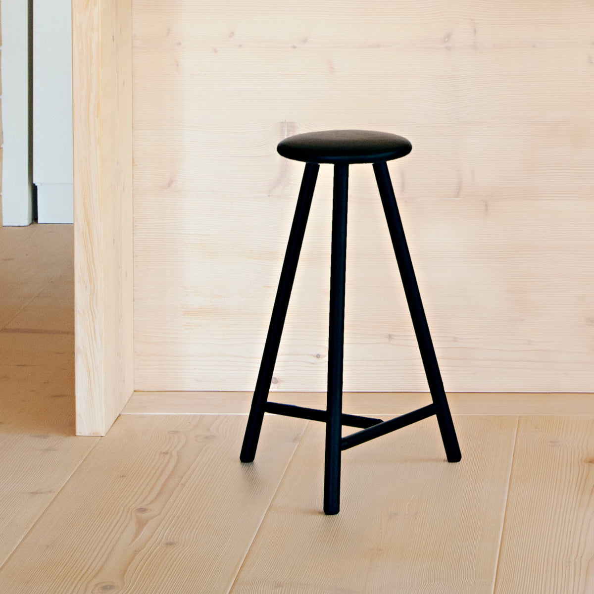 Linea Perch Bar Stool by Nikari, showing linea perch bar stool in live shot.