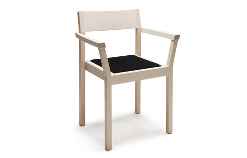 Periferia KVT3 Chair by Nikari - Birch, Fabric 2: Steelcut Trio By Kvadrat.