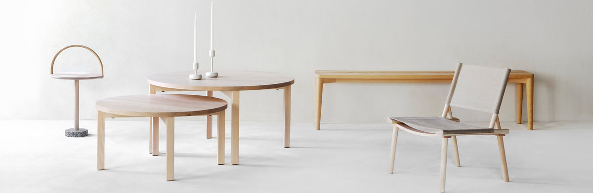 Periferia Round Coffee Table by Nikari, showing periferia round coffee table in live shot.