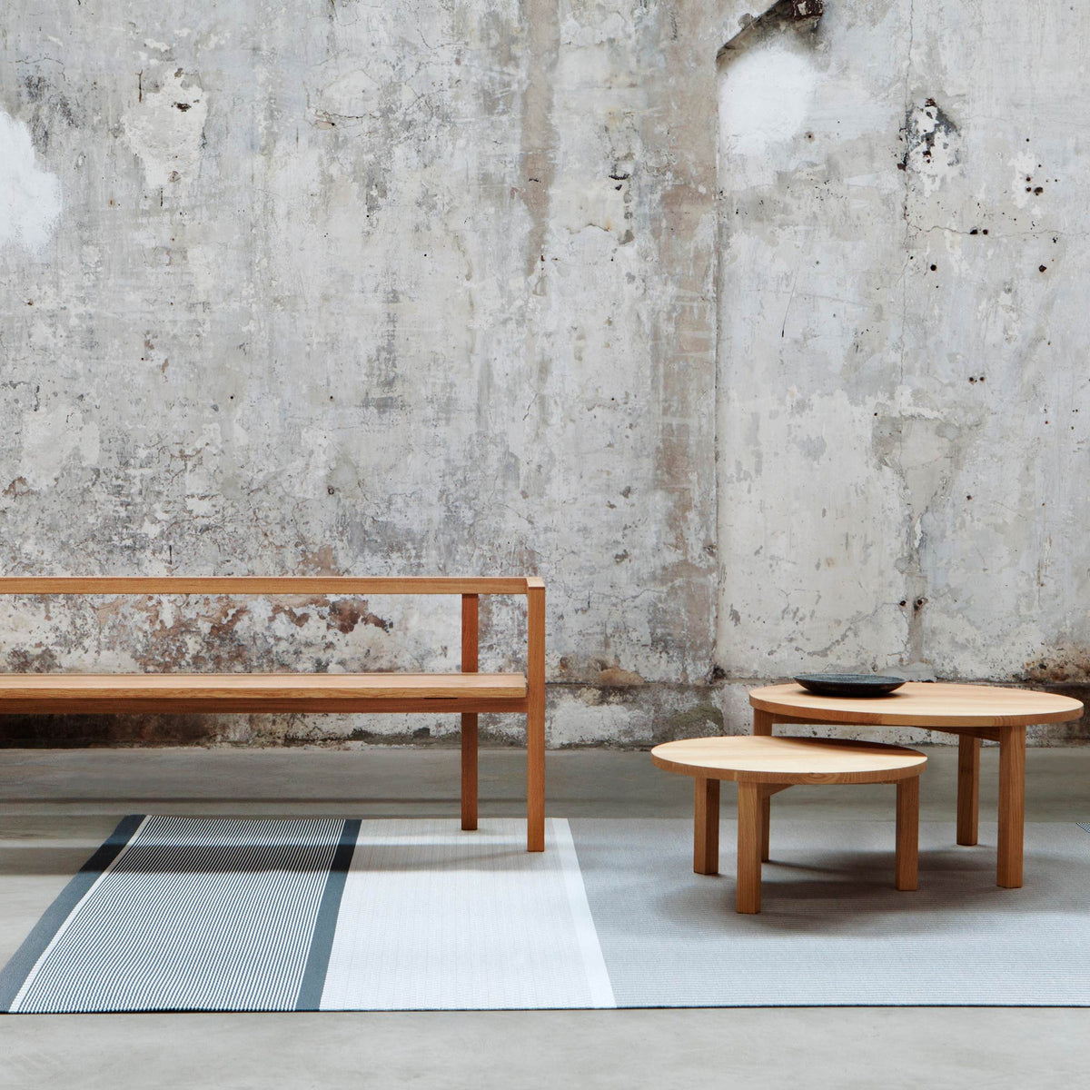 Periferia Round Coffee Table by Nikari, showing periferia round coffee table in live shot.