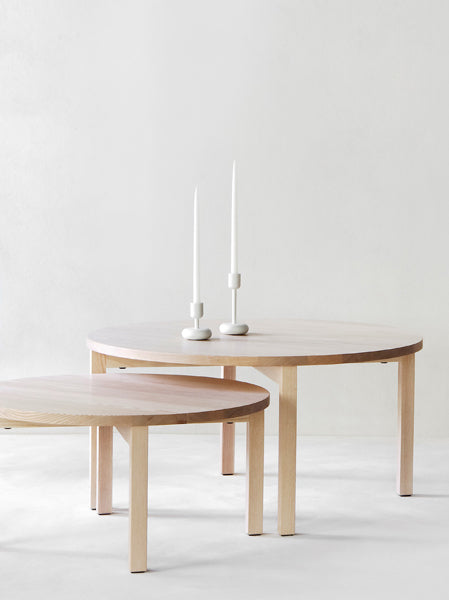 Periferia Round Coffee Table by Nikari, showing periferia round coffee table in live shot.