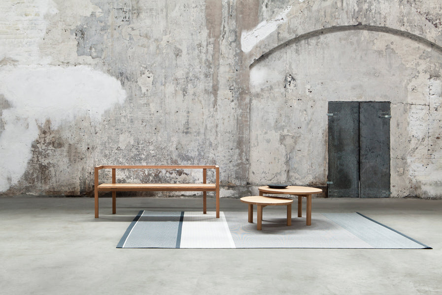 Periferia Round Coffee Table by Nikari, showing periferia round coffee table in live shot.