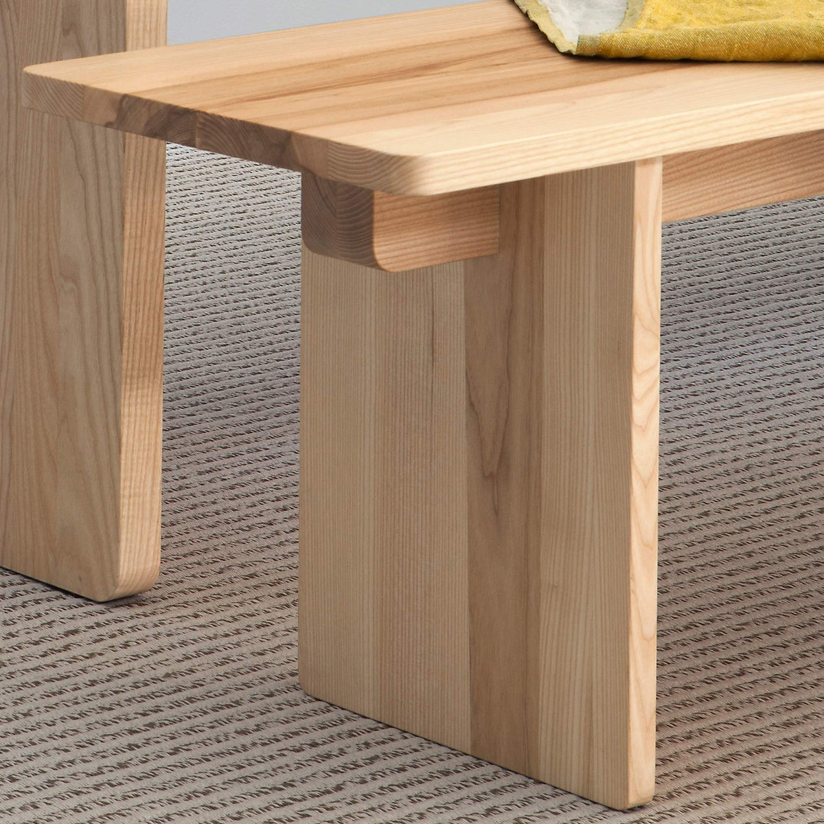 Skandinavia Edi Bench by Niakri, showing closeup view of skandinavia edi bench in live shot.