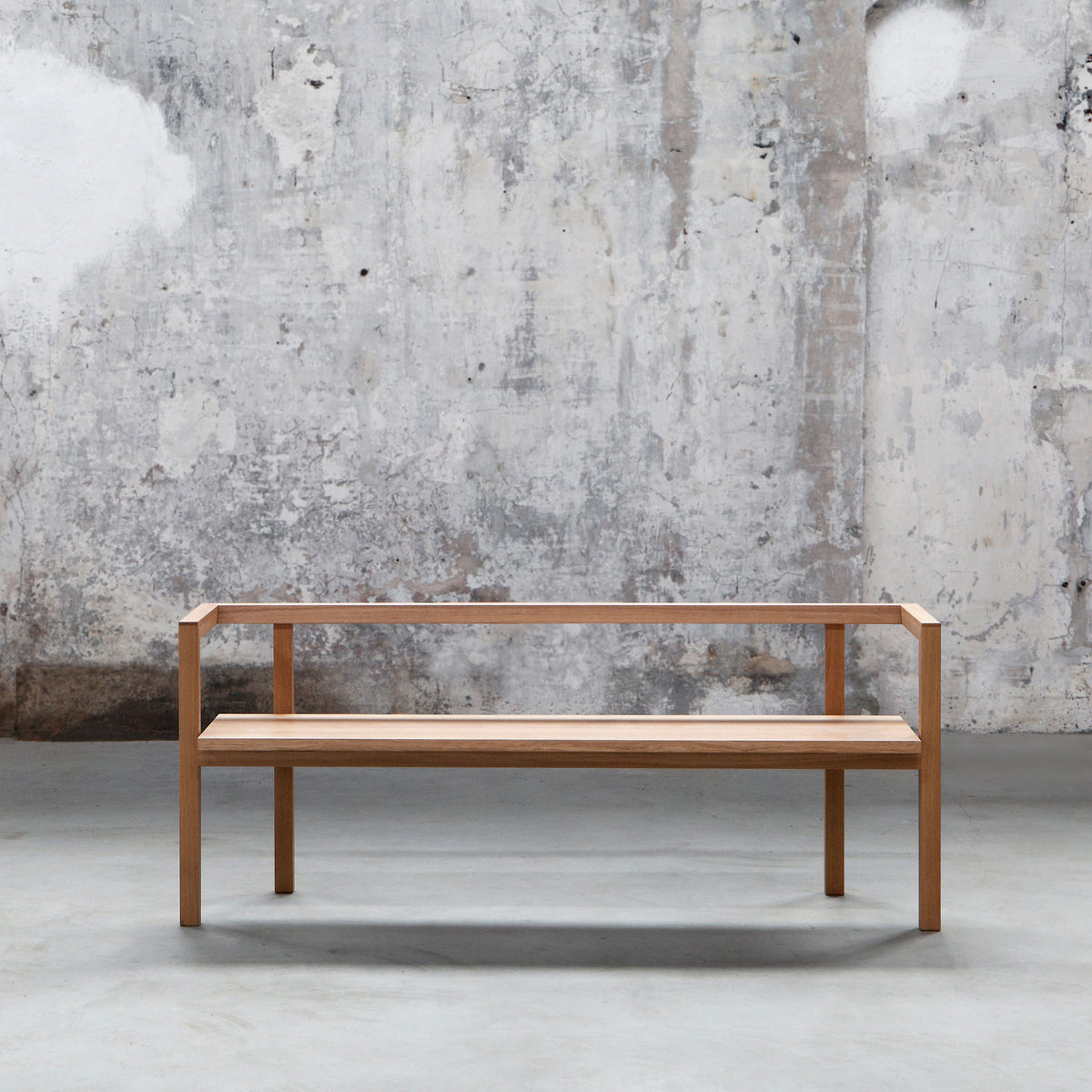 Storia Konstruktio Bench by Nikari, showing storia konstruktio bench without seat pad in live shot.