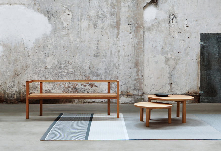 Storia Konstruktio Bench by Nikari, showing storia konstruktio bench without seat pad in live shot.