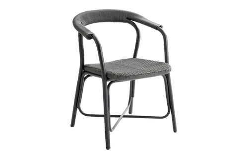 Noble Indoor Armchair by Cane-Line - Black Rattan/Aluminum.