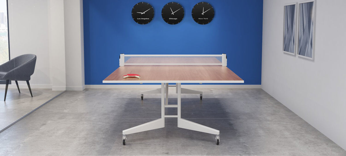 Nomad Folding 9FT Sport Conference/Markerboard/Ping Pong Table by Scale 1:1, showing nomad folding 9ft sport conference/markerboard/ping pong table in live shot.