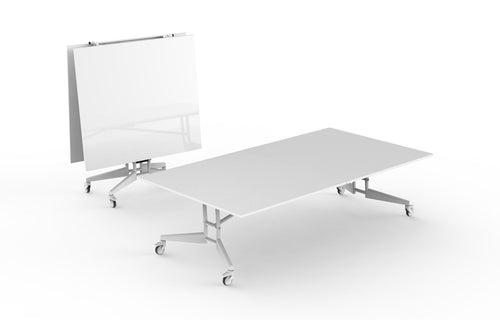 Nomad Folding 9FT Sport Conference/Markerboard/Ping Pong Table by Scale 1:1 - No Power Kit, White Dry Erase/White.
