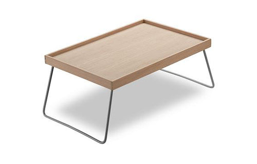 Nomad Table Tray by Skagerak - Oak/Silk Grey Steel.