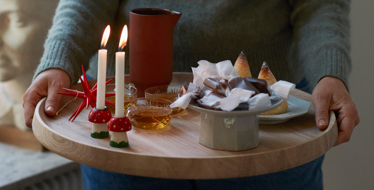 Nordic Tray by Skagerak, showing nordic tray in live shot.