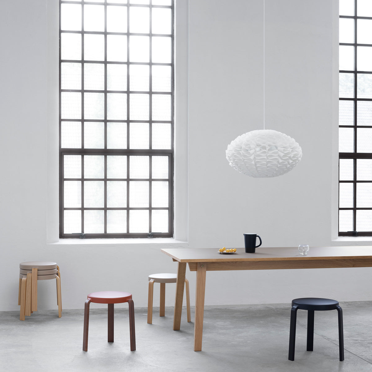 Norm Pendant Lamp by Normann Copenhagen, showing norm pendant lamp in live shot.