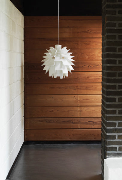 Norm Pendant Lamp by Normann Copenhagen, showing norm pendant lamp in live shot.