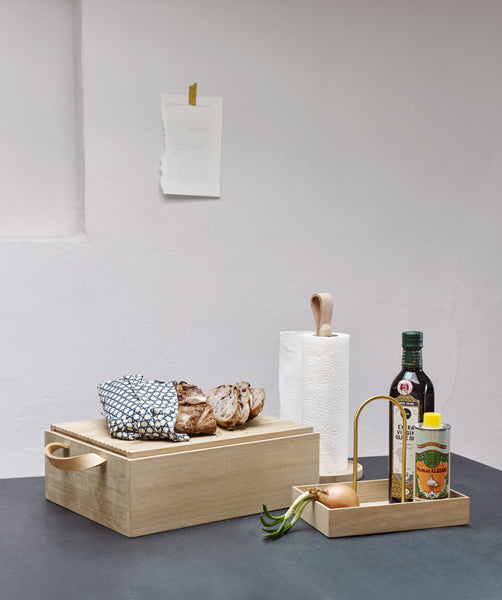 Norr Paper Towel Holder by Skagerak, showing norr paper towel holder in live shot.