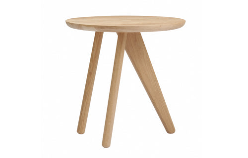 Fin Side Table by Norr11 - Natural Solid Oak.