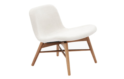 Langue Soft Lounge Chair by Norr11 - Dark Smoked Beech, Cat 1 Upholstery.