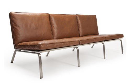 Man Three Seater Sofa by Norr11 - Cognac Vintage Leather.