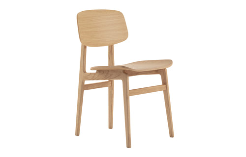 NY11 Dining Chair by Norr11 - Natural Solid Oak, No Upholstery.