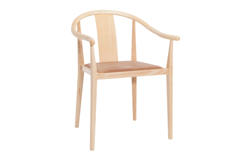 Shanghai Dining Chair by Norr11 - Light Smoked Ash, Cat 4 Upholstery.