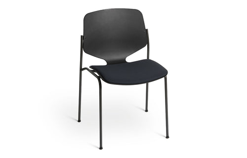 Nova Sea Dining Chair by Mater - Black/Chair with Seat Pad Only.