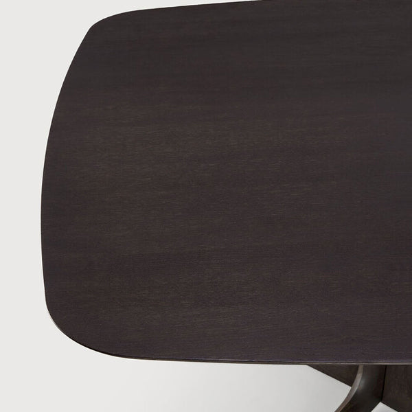 Corto Dining Table by Ethnicraft, showing closeup view of corto dining table.