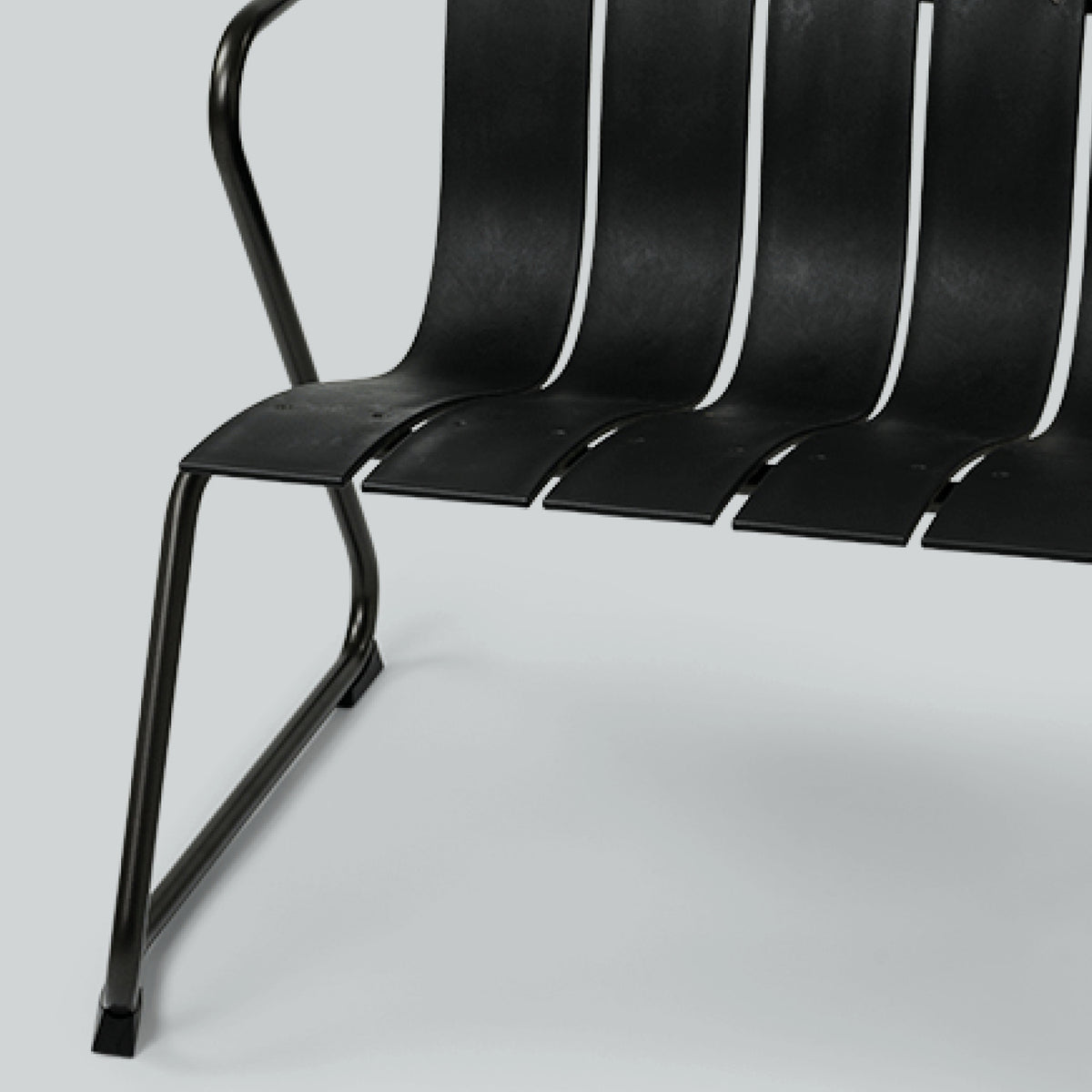 Ocean Lounge Chair by Mater, showing closeup view of ocean lounge chair in live shot.