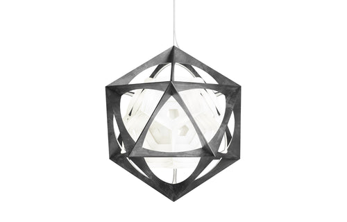 OE Quasi Indoor Pendant Light by Louis Poulsen - Dark Grey.
