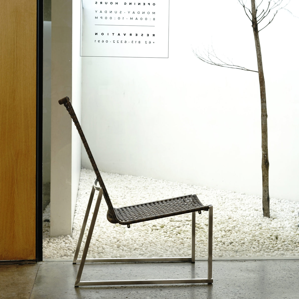 Olaf Easy Armless Chair by Mamagreen, showing olaf easy armless chair in live shot.